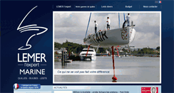 Desktop Screenshot of lemer-marine.com