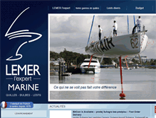 Tablet Screenshot of lemer-marine.com